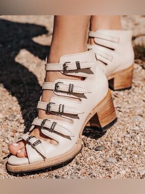 Freebird QUINN Size 11 Leather Strappy Sandal Bootie Boho